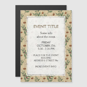 Carte Magnétique Motif de café