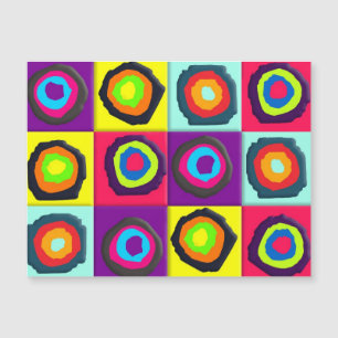 Carte Magnétique motif de cercles