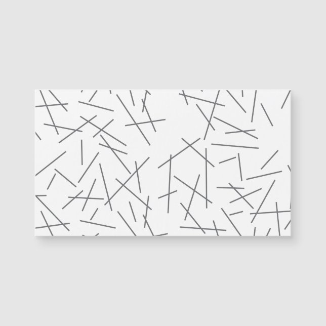 Carte Magnétique Motif de ligne graphique moderne, simple et désord (Devant)