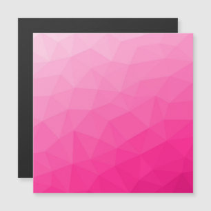 Carte Magnétique Motif de maillage géométrique rose chaud