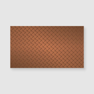 Carte Magnétique Motif en cuivre Diamondplate