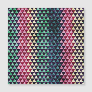 Carte Magnétique Motif géométrique triangle vintage sans couture