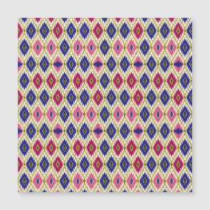 Carte Magnétique Motifs géométriques : Illustration textile traditi