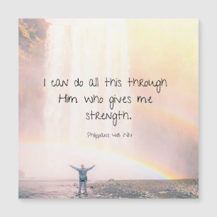 Carte Magnétique Motivation Encourageant Bible Verse Citation