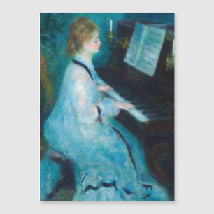 Carte Magnétique Musicien de piano Renoir Woman