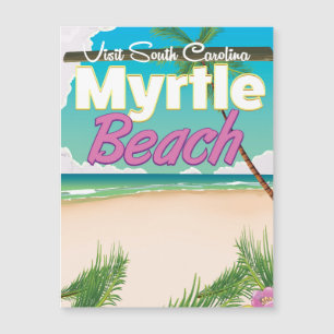 Carte Magnétique Myrtle Beach Caroline du Sud affiche Voyage Jigsaw
