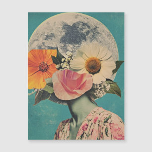 Carte Magnétique Mystère florissant sous la lune