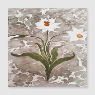 Carte Magnétique Narcisse Sur Marbre