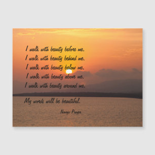 Carte Magnétique Navajo Prayer Walk in Beauty Magnetic Card