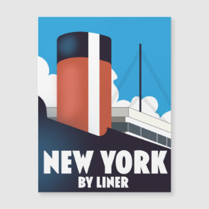 Carte Magnétique New York par paquebot
