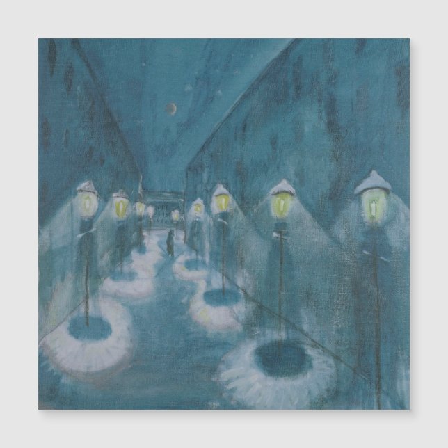 Carte Magnétique Night Street (Street By Night) (1922) Walter Grama (Devant)