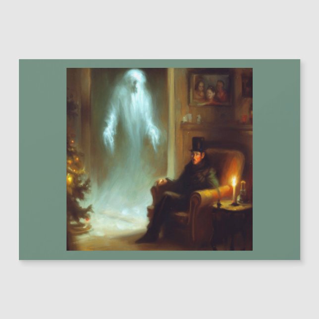 Carte Magnétique Noël Carol Fantôme de Noël Passé (Devant)