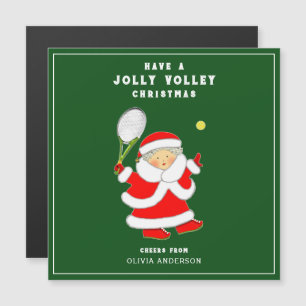 Carte Magnétique Noël de tennis amusant