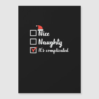 Carte Magnétique Noël Sympa Méchant C'est Compliqué 