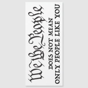 Carte Magnétique Nous Les Gens - Pas Seulement Comme Vous - L'Aiman