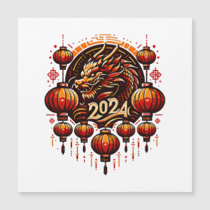 Carte Magnétique nouvel an chinois 2024