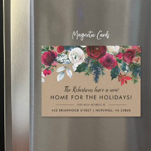 Carte Magnétique Nouvelle maison pour les fêtes Nouvelle adresse Ma