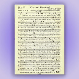 Carte Magnétique "O Viens, O Viens, Emmanuel "Carte magnétique