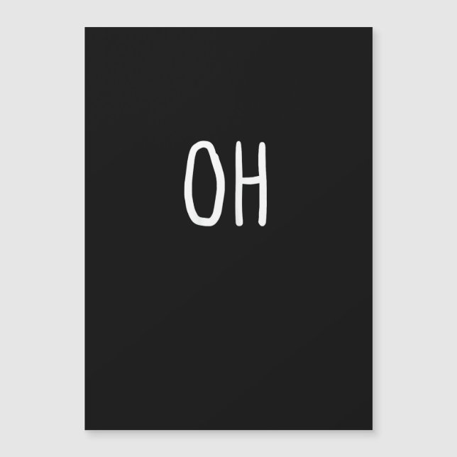 Carte Magnétique Oh Cerf Style Halloween Tendance  (Devant)