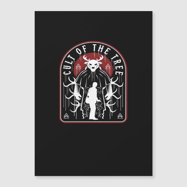 Carte Magnétique Oh Deer Cult Of The Tree Artistic Style  (Devant)