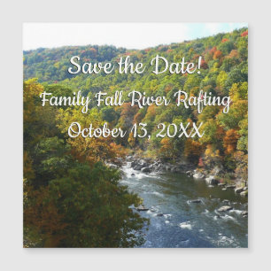 Carte Magnétique Ohiopyle River à l'automne II Pennsylvanie Automne