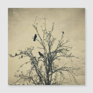 Carte Magnétique Oiseaux dans l'arbre   -    