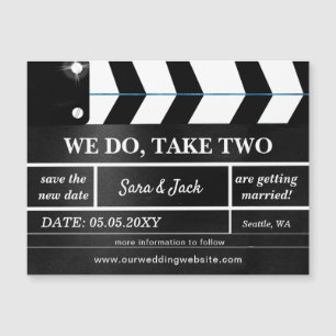 Carte Magnétique On Prend Deux Mariages De Clapboard De Film Report