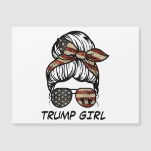 Carte Magnétique Oui, je suis une fille de Trump - Trump 2024 Elec