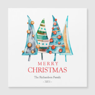 Carte Magnétique Paix Bébé Doodle Pine Noël Cadeaux Arbre de Noël