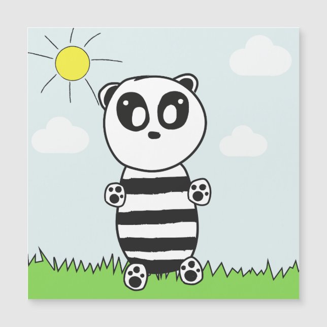 Carte Magnétique Panda Kids (Devant)