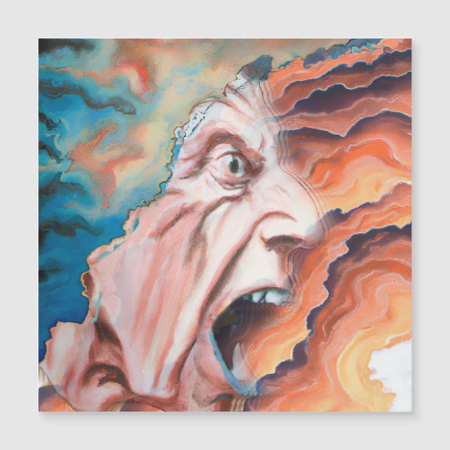 Carte Magnétique Panic Waves peinture à l'huile (Devant)