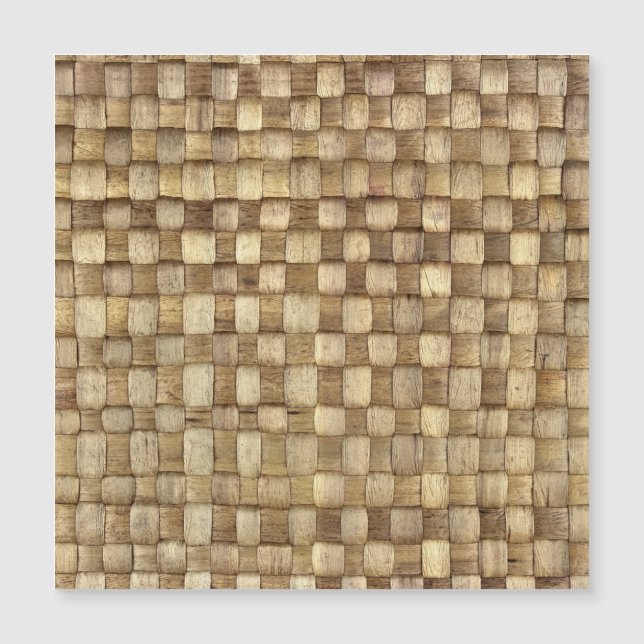 Carte Magnétique Panier d'artisanat Texture sans couture (Devant)