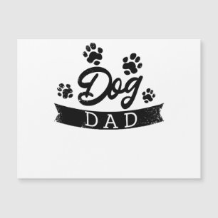 Carte Magnétique Papa Chien Design Drôle - Idée cadeau pour les pro