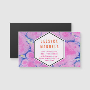 Carte Magnétique Papier Marbre Moderne