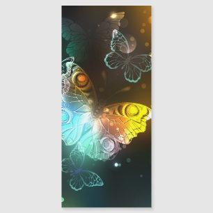 Carte Magnétique Papillon lumineux et papillons de nuit