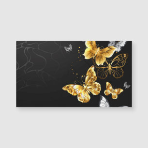 Carte Magnétique Papillons d'or