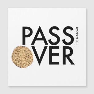 Carte Magnétique Pâque - PASSEZ le matzah OVER - Seder Pesach