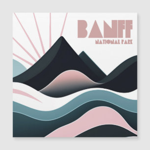 Carte Magnétique Parc national Banff Collines colorées