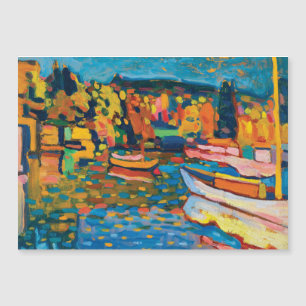 Carte Magnétique Paysage d'automne avec bateaux de Wassily Kandinsk