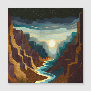 Carte Magnétique Paysage du Canyon Sunset