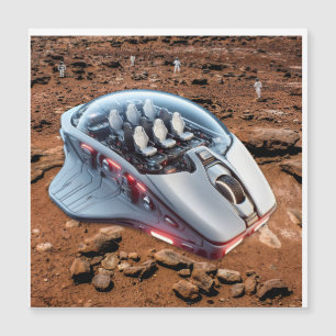 Carte Magnétique PC Souris-Voile : Défilement sur Mars - Mission 01
