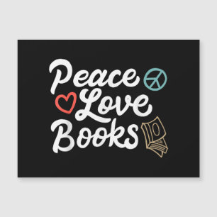 Carte Magnétique Peace Looks Geeky & Cute Reading