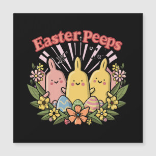 Carte Magnétique Peeps de Pâques