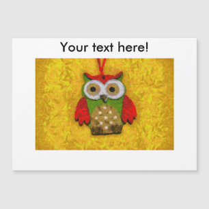 Carte Magnétique Peinture de hibou