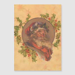 Carte Magnétique Père Noël Leyendecker Antique Victorien