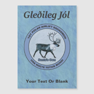Carte Magnétique Père Noël Polar Sqdn - Subduit - Gleðileg jól