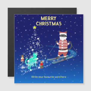 Carte Magnétique Père Noël : Une nuit qui réchauffe le coeur