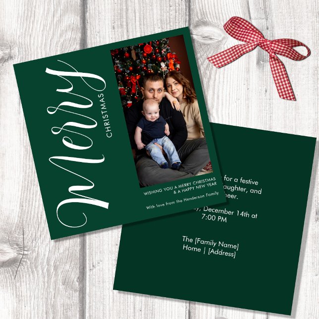 Carte Magnétique Personalized Photo Christmas Magnetic Card (Créateur téléchargé)