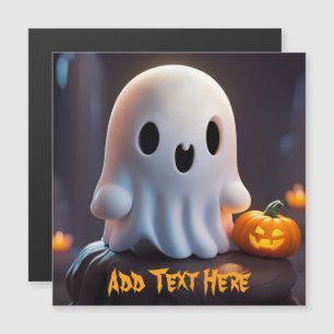 Carte Magnétique Personnage d'Halloween bébé fantôme mignon effraya