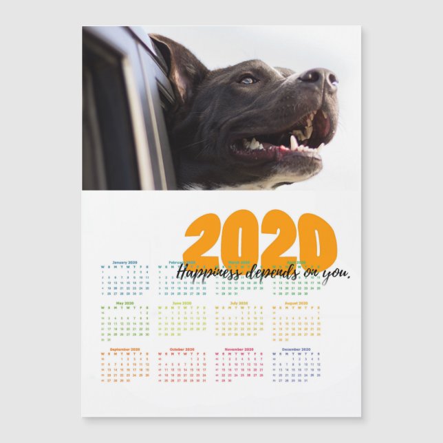 Carte Magnétique Personnalisé Customisé 2020 (Devant)